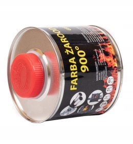 Farba lakier żaroodporna do kominka/pieca czarna 0.25L