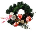 DEKORACJA GROBU WIĄZANKA STROIK WIANEK NA CMENTARZ 38cm
