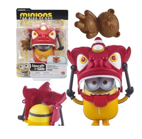 Mattel Minions Action Figure Bob Maska Smok 10cm