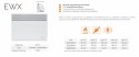 Elektryczny grzejnik naścienny WARMTEC EWX-2000W