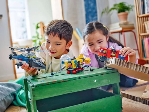 60462 - LEGO City - Zestaw z helikopterem, wozem strażackim i łodzią podwodną