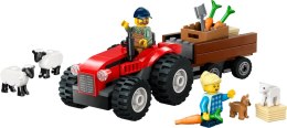 60461 - LEGO City - Czerwony traktor z przyczepą i owcą