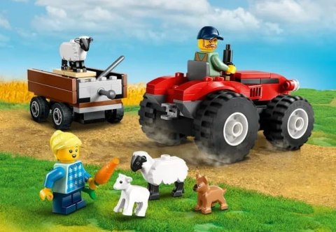 60461 - LEGO City - Czerwony traktor z przyczepą i owcą