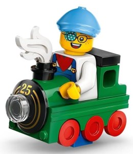 71045 - LEGO Minifigures - MAŁY MIŁOŚNIK POCIĄGÓW col25-10 / Seria 25