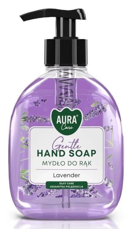 AURA Care Mydło Do Rąk Delikatne Lawenda 300 ml Z Dozownikiem AHS-001-002