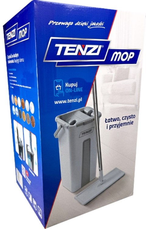 TENZI MOP Płaski Z Wyciskaczem - Mop Z Wiadrem Dwukomorowym