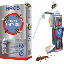BROS - Spray Do Śmietników 400ml - Zestaw z Uchwytem