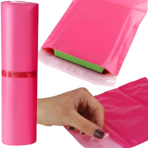 Foliopaki Kurierskie Różowe 200x300mm - 50 szt.