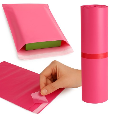 Foliopaki Kurierskie Różowe C3 350x450mm - 100 szt.