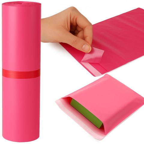 Foliopaki Kurierskie Różowe C3 350x450mm - 100 szt.