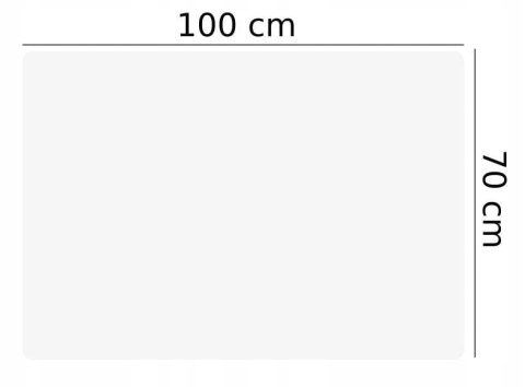 Mata Ochronna Pod Krzesło Mleczny Transparent 100x70 cm