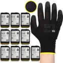 Rękawice Robocze MERCATOR Tech Black+Black PU - 120 Par (8 - M)