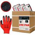 Rękawice Robocze MERCATOR Tech Red+Black Latex - 240 Par (10 - XL)