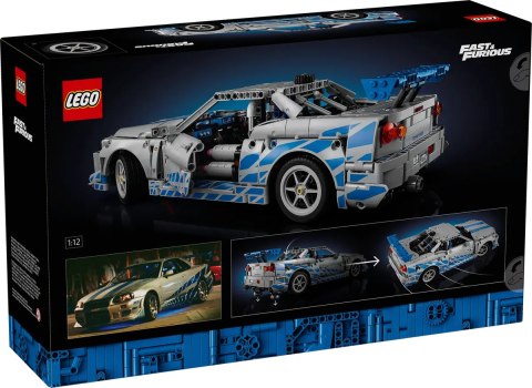 42210 - LEGO Technic - Samochód Nissan Skyline GT-R (R34) z filmu Za szybcy, za wściekli