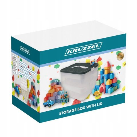 Pudełko Na Klocki- 2 Poziomy 15L Kruzzel 25756
