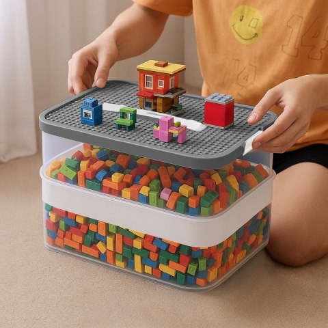 Pudełko Na Klocki- 2 Poziomy 15L Kruzzel 25756