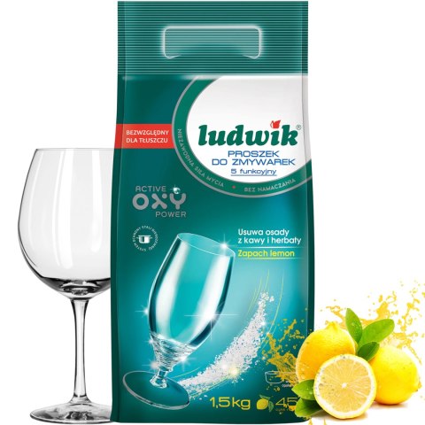 Ludwik 5-funkcyjny Proszek Do Zmywarek Worek 1,5kg