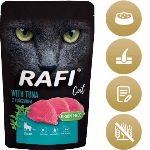 RAFI Karma Mokra Pasztet Dla Kotów Sterylizowanych z Tuńczykiem 100g - 1 szt.