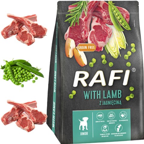 Sucha Karma Dla Psa RAFI JUNIOR z Jagnięciną 3 kg - 2 szt.