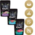 Zestaw RAFI Karma Mokra Pasztet Dla Kotów Sterylizowanych MIX Smaków 100g x 30 szt.