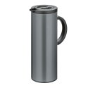 Dzbanek termiczny, 1,0 l, śred. 11 x 30 cm, stal nierdzewna/szklany wkład, szary