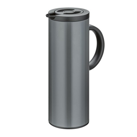 Dzbanek termiczny, 1,0 l, śred. 11 x 30 cm, stal nierdzewna/szklany wkład, szary