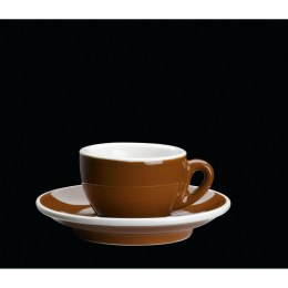 Filiżanka do espresso, ze spodkiem, 0,05 l, brąz