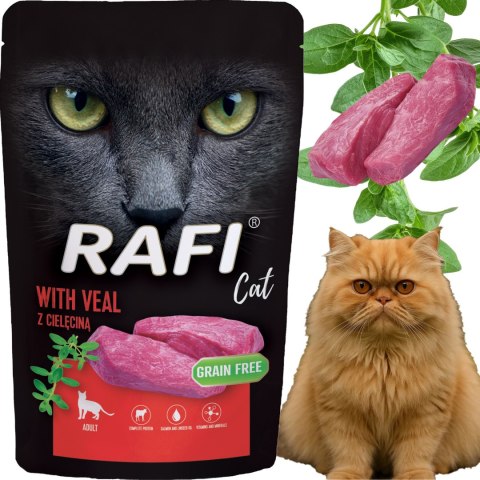 RAFI Karma Mokra Pasztet Dla Kota z Cielęciną 100g - 1 szt.