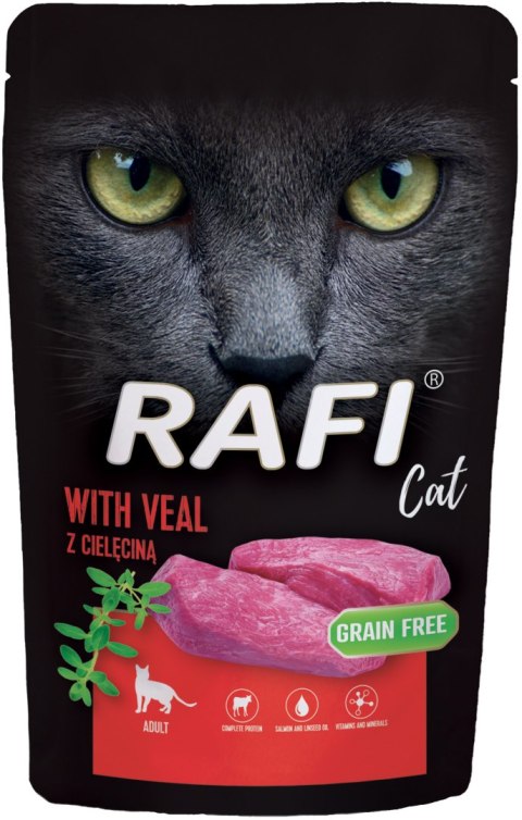 RAFI Karma Mokra Pasztet Dla Kota z Cielęciną 100g x 40 szt.