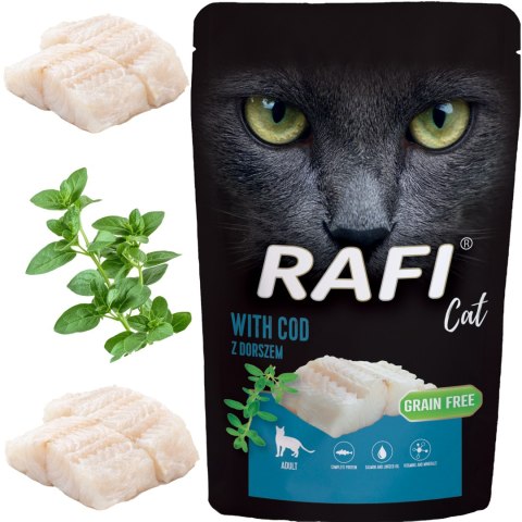 RAFI Karma Mokra Pasztet Dla Kota z Dorszem 100g x 40 szt.