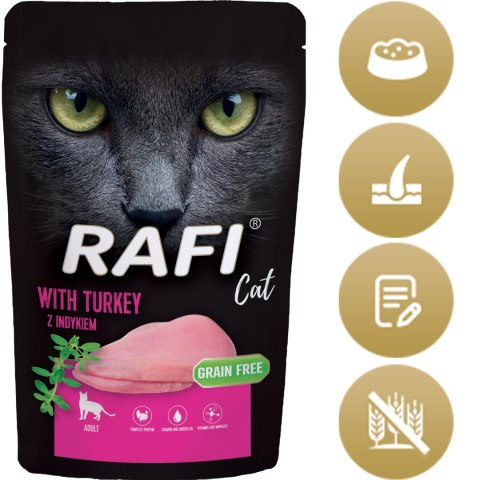 RAFI Karma Mokra Pasztet Dla Kota z Indykiem 100g x 40 szt.