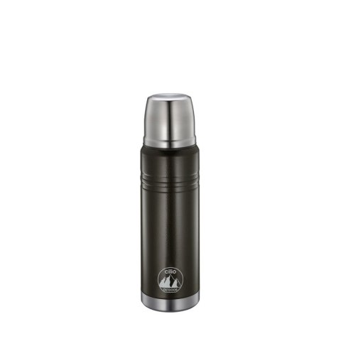 Stalowy termos, 0,5 l, śred.7,5 cm, wys. 25,5 cm