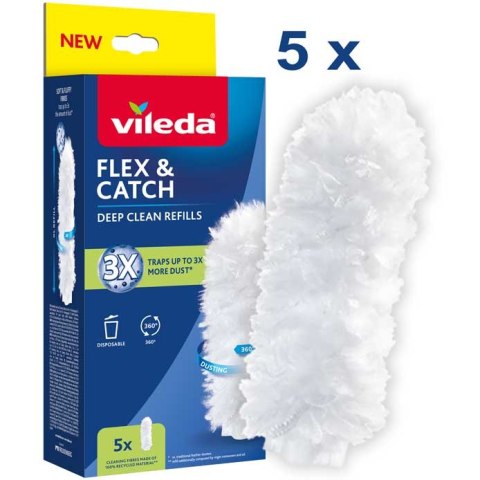 Wkłady do miotełki do kurzu Vileda Flex&Catch 5 szt.