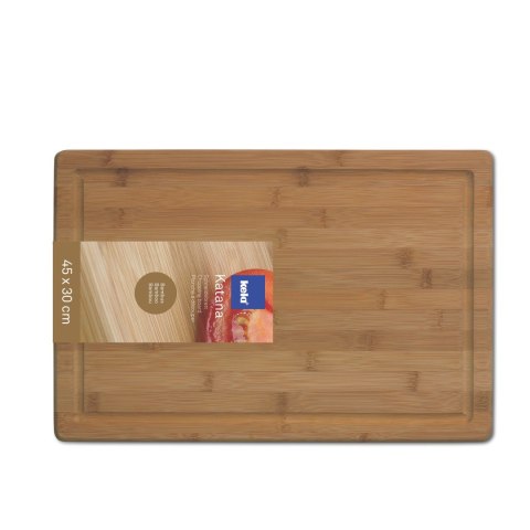 Deska do krojenia, bambus, 45,5x30,5 cm, ciemna