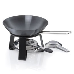 Mini-wok z podgrzewaczem, stal, śred. 18 cm