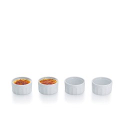 Porcelanowa miseczka do creme brulee, śred. 9 cm, wys. 5 cm