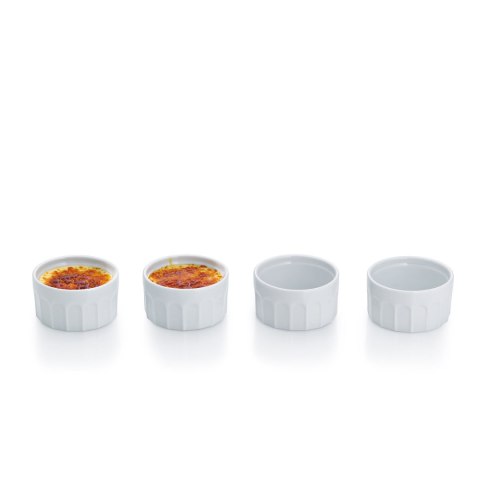 Porcelanowa miseczka do creme brulee, śred. 9 cm, wys. 5 cm