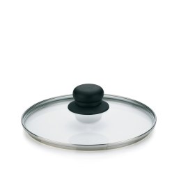 Szklana pokrywka, bakelit, śred. 20 cm
