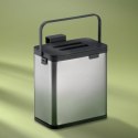 Kosz na odpady organiczne, stal nierdzewna/tworzywo sztuczne, 2,1 l, 20,5 x 13 x 21 cm
