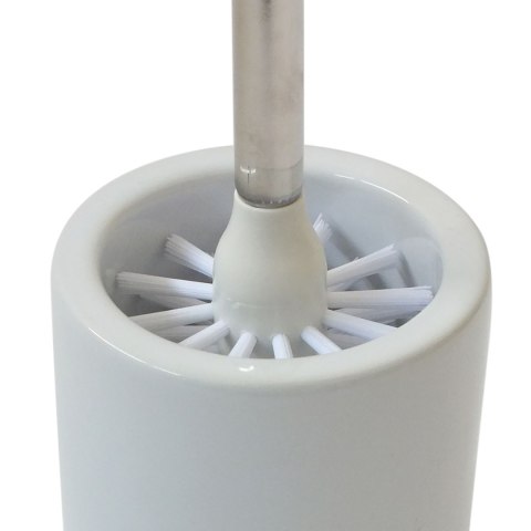 Ceramiczny zestaw do WC, śred. 10,5 cm, wys. 46 cm, biały