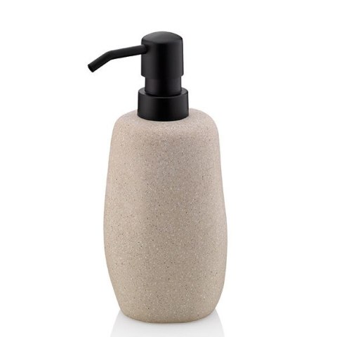 Dozownik do mydła, cement, 0,2 l, śred. 7,5 x 18 cm, beżowy