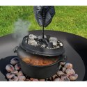 Garnek żeliwny, z akcesoriami do używania na grillu i nad ogniskiem, 5,5 l, śred. 30 x 13,5 cm