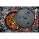 Garnek żeliwny, z akcesoriami do używania na grillu i nad ogniskiem, 5,5 l, śred. 30 x 13,5 cm
