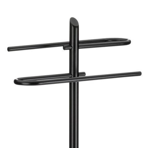 Wieszak na ręczniki, śred.25,5 cm, wys. 88 cm, czarny