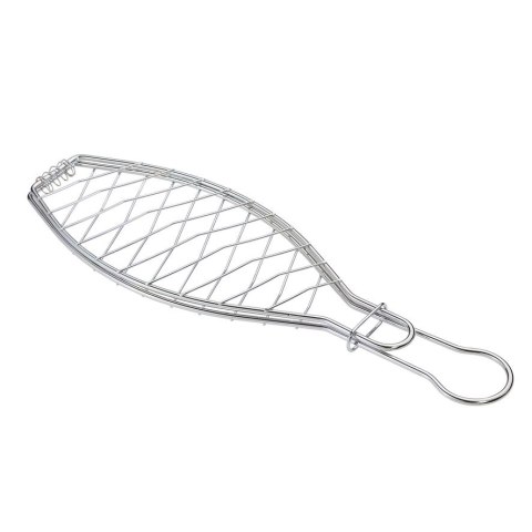 Stalowy ruszt do grillowania ryby, dł. 43 cm