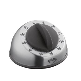 Timer mechaniczny, śred. 9,5x6 cm, srebrny