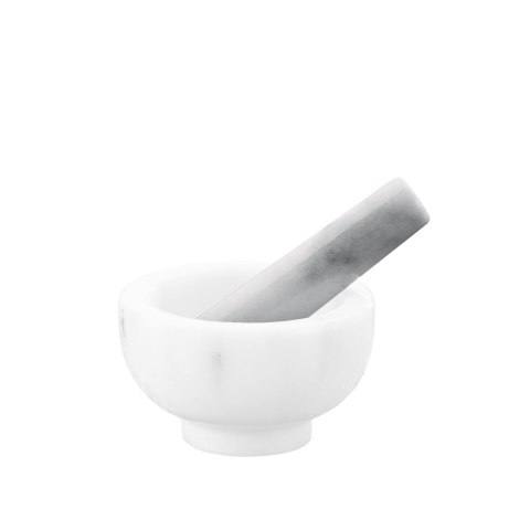 Tłuczek do moździerza, marmur, 11 cm, biały