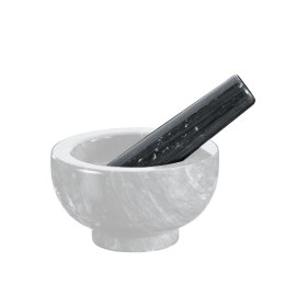 Tłuczek do moździerza, marmur, 11 cm, czarny