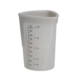 Miarka silikonowa, 1 l, szara