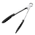 Szczypce do patelni z powłoką nieprzywierającą, stal nierdzewna/nylon, 24 cm